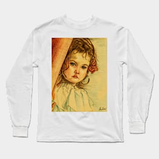 Sad little girl Long Sleeve T-Shirt